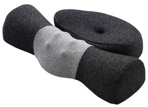 MAIDISHI WJ-2071+342 Abnehmbares Memory-Schaum Wissenschaftliches <span class=keywords><strong>Massage</strong></span>-Multifunktionskissen für Nacken, Wirbelsäule und Taillenschutz 100% Baumwolle - Product Image 4