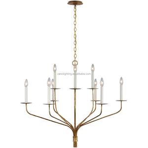 <span class=keywords><strong>Lampadario</strong></span> a <span class=keywords><strong>candelabro</strong></span> in ottone, <span class=keywords><strong>moderno</strong></span>, stile rustico, per sala da pranzo, in ottone massiccio forgiato, nuovo di fabbrica - Product Image 1