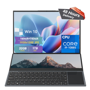 Core I7-9750H Win10 Laptops Brand New 16+14inch Dual <strong>Touch</strong> <strong>Screen</strong> Office <strong>Computer</strong> <strong>Pc</strong> 2TB SSD 10th Gen Gaming Laptops - Product Image 1