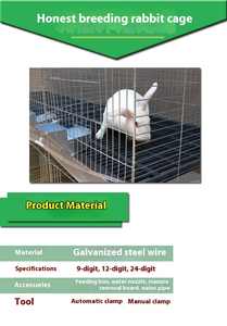 Trang Trại Chất Lượng Cao Sử Dụng Nhà Thỏ Thép 3 Tầng Điều Kiện Mới Dày 12-24 Khe Cắm Bé Thỏ Lồng - Product Image 6