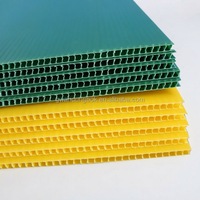 Plaques en plastique PP ondulé, feuilles de plastique creuses Coroplast