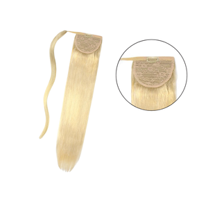 Extensión de Cabello Humano para Cola de Caballo, Larga y Lisa, Rubia, Cabello Remy Indio, 120g, con Cierre de Clip - Product Image 2