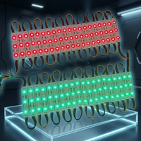 Haute luminosité DC12V 3 puces 5050SMD RGB LED Module Qualité Injection Samsung Epistar pour IP65 Publicité Signe 3pcs RGB LED
