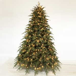 Árbol de Navidad artificial de fácil montaje al por mayor, adornos navideños para interior y exterior, árbol de Navidad de PVC de 9 pies y 10 pies con luces - Product Image 5