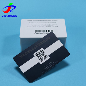 Full Color Print Custom Black PVC Plastic Logo Membership Qr Code Gift Barcode Card