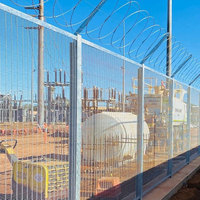 Valla de Seguridad Antiescalada de Hierro 358 de 3 m de Altura, en Oferta, para Prisiones y Centros Correccionales
