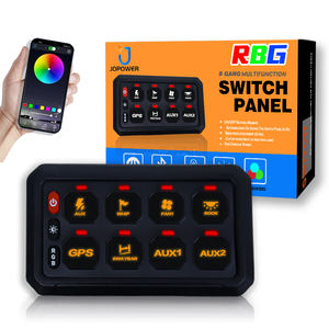 Panneau de commande <span class=keywords><strong>LED</strong></span> à distance 8 gangs pour camion SUV tout-terrain 12 V/24 V interrupteurs automatiques enfichables ou sans fil - Product Image 2