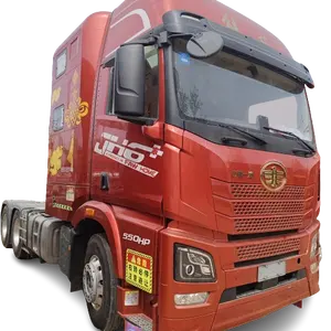 Uesd FAW JH6 550hp Living Cabin Tractor Truck Head 6x4 Tractor Truck For Sale Low Price High Quality To Kazakhstan Uzbekistan