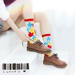 Novidade de Fábrica Meias de Natal de Tripulação Personalizadas com Logotipo Jacquard Meias Coloridas Unissex Engraçadas e Divertidas de Algodão para Mulheres e Homens - Product Image 4