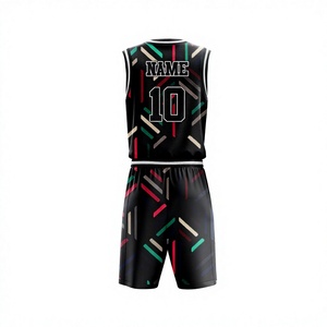 High Quality Custom Sublimated <b>Men's</b> Basketball Jersey Set Wholesale Youth Basketball Uniforms Heat Transfer Design Football - Product Image 2