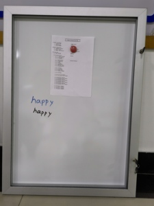 Boîtier de verrouillage d'affiches en aluminium A3 avec tableau blanc public et vitrine avec clé - Product Image 2