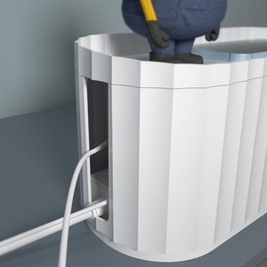 Organizador de Cables de plástico, <span class=keywords><strong>caja</strong></span> de empalme de gestión de tapa de alimentación de almacenamiento, enrutador, <span class=keywords><strong>caja</strong></span> de almacenamiento de enchufe de acabado - Product Image 4