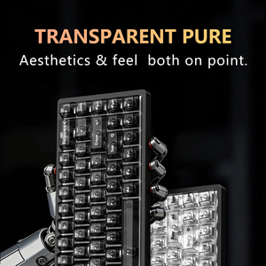 Teclas Transparentes RGB de 136 Teclas, Teclas de Cerámica de Cristal para PC, Perfil de Tecla con Iluminación RGB para <span class=keywords><strong>Teclado</strong></span> con Interruptor <span class=keywords><strong>MX</strong></span> - Product Image 2
