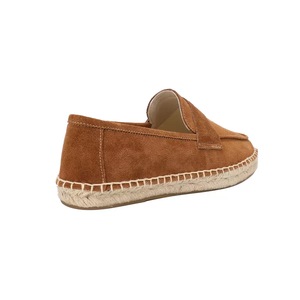 Scarpe Basse da Donna Estive Personalizzabili Unisex con Punta Tonda Chiusa, Suola Intrecciata in <span class=keywords><strong>Paglia</strong></span> Fatta a Mano e Tomaia in Pelle tipo <span class=keywords><strong>Espadrillas</strong></span> da Pescatore - Product Image 3