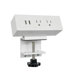 <span class=keywords><strong>Presa</strong></span> di Corrente da Scrivania con Morsetto Standard USA Certificata UL con 2 USB e Protezione da Sovratensione - Product Image 4