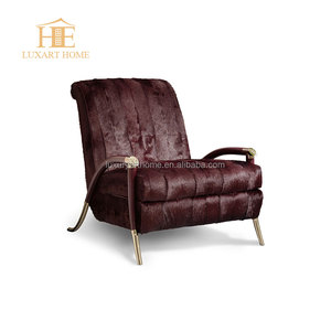 Salon de luxe italien <span class=keywords><strong>fauteuil</strong></span> <span class=keywords><strong>relax</strong></span> <span class=keywords><strong>en</strong></span> <span class=keywords><strong>cuir</strong></span> véritable crin <span class=keywords><strong>rouge</strong></span> <span class=keywords><strong>fauteuil</strong></span> d'appoint moderne de luxe - Product Image 1