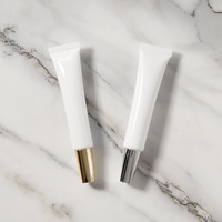 100 pièces personnalisées sans MOQ, 20 ml 20 g, matériau PE, crème pour les yeux cosmétique, pommade pour soins de la peau, pour emballage d'essai en boîte, en STOCK