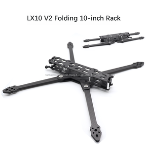 Châssis de drone 3K Full PVC LX10 V2 10 pouces, kit caméra pour drone de course longue portée ELRS 915MHZ, moule privé - Product Image 2