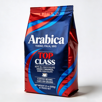 Bolsa de café con fuelle inferior y bolsillo con cremallera, tipo stand-up con válvula para café de especialidad