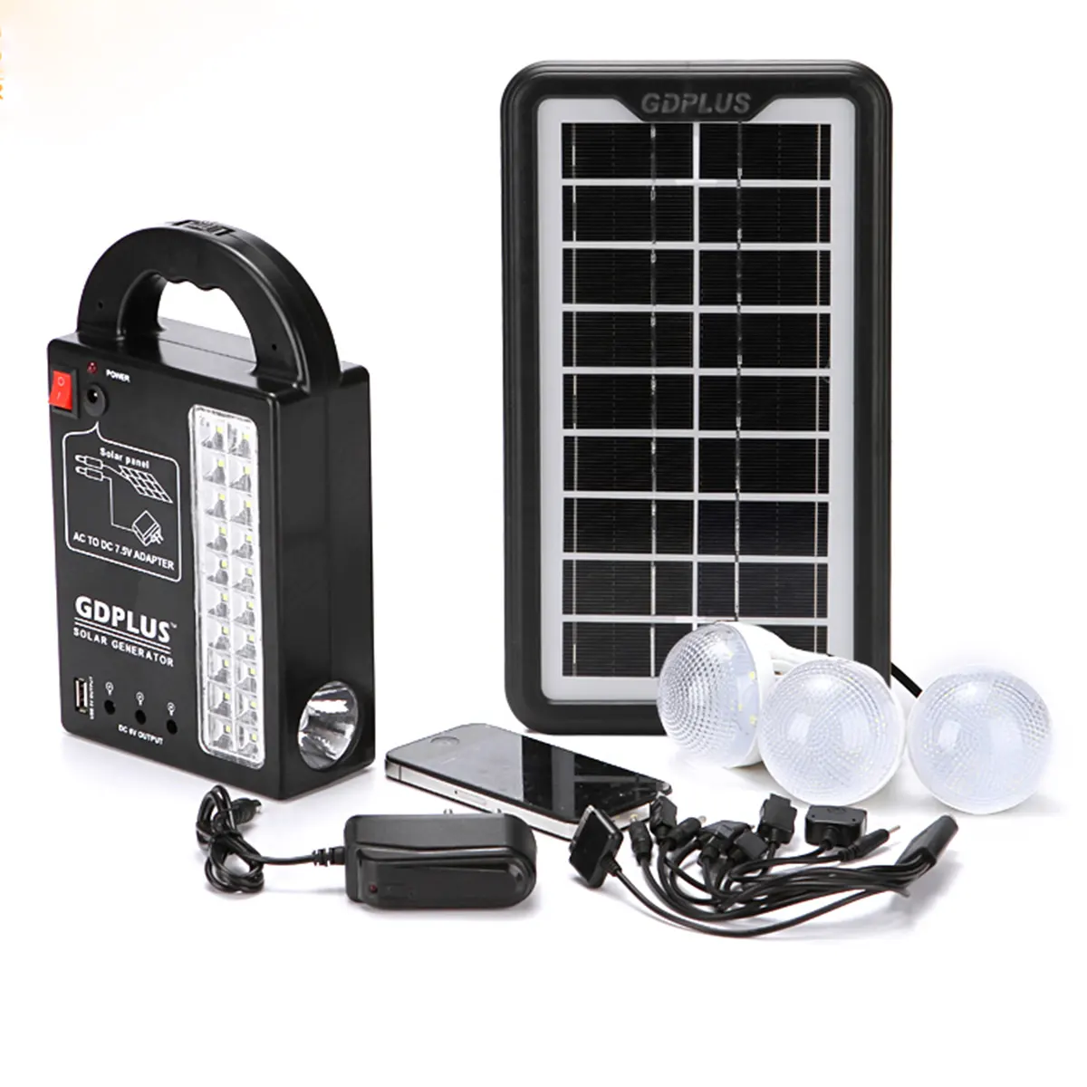 GD Light 2024 Hot Sell Portable Solar Power Systems Solar Lighting System Outdoor
