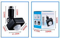 Capteur de mouvement PIR interrupteur de lumière LED intérieur et extérieur sensible aux infrarouges AC 85-265V IP54 temporisation pour l'éclairage domestique