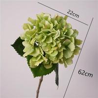 Hydrangea artificielle réaliste en latex hydratant couleur Bourgogne, toucher réel, pour mariage, Saint-Valentin, Nouvel An