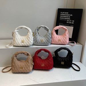 Women Casual Single Shoulder Crossbody Handbag Pleated Zipper Polyester Lining Summer Fashion <b>Bag</b> - Product Image 6