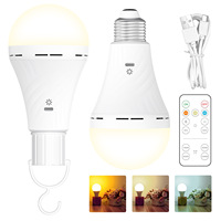 Bombilla LED SMD Recargable YUHE RGB con Carga Tipo-C, Control Remoto, Regulable Inteligente, Ahorro de Energía, E27, Residencial, Mono-Si Solar