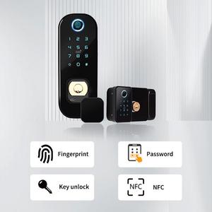 Tuya Wifi App thông minh khóa cửa không thấm nước hai mặt vân tay kỹ thuật số bàn phím ttlock điện tử rim khóa cửa trượt cửa - Product Image 5