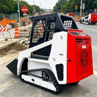 Kostenloser Versand Kleiner Elektrischer 1-Tonnen Mini-Raupenlader mit EPA CE für Landwirtschaft und Garten