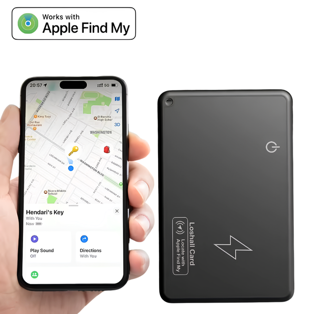 Smart Anti-Lose Card Key Finder with Find My Thin Wallet GPS Tracker Card for Passport Locator