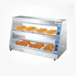 High quality CE counter top commercial restaurant kitchen egg tart pie showcase display Electric Food Warmer