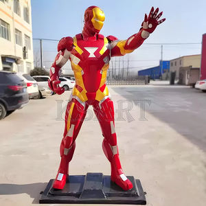 Vendre une sculpture grandeur nature de super-héros Iron Man Statue artisanale en résine de fibre de verre durable de Spider-Man Iron Man Black Widow Thor - Product Image 1
