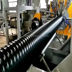 Machine ondulée en spirale de tube de ponceau de PE/ligne en plastique en acier d'extrusion de tuyau