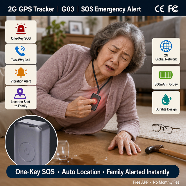 G03 Mini Personal GPS Tracker GSM+GPS+GLONASS+Wifi+LBS Android App PC Multiple Positioning Child/Bike/Motorbike Anti-Lost 1 Year