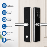 Tuya Smart WiFi-compatibele deurvergrendeling IP65 waterdicht 304 roestvrij staal vingerafdruk RFID wachtwoord app-besturing buiten groothandel