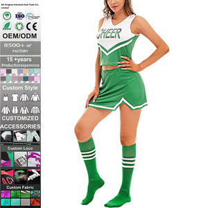 OEM Logo personnalisé Nouveautés Produits tendance Uniformes de cheerleading Ensembles Jupes pour filles Strass Imprimés Sublimations Adultes - Product Image 1