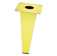 Vrac Nouveau 5 pouces Remplacement Or Conique Carré En Métal Canapé Pieds Canapé Pieds pour Meubles