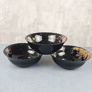 Juego de 18 Tazones de Vidrio Opal con Borde Redondeado y Diseño Floral de Lujo, Estilo Europeo para Bodas - Product Image 1