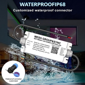 Controlador LED RGB CCT Aipin C325W WiFi Mesh, Sincronización en Grupo, Tuya Smart, Impermeable IP68, 5 Canales, PWM, 4 Zonas, Reguladores Remotos - Product Image 2