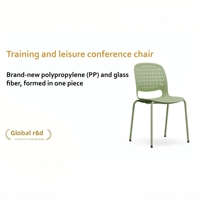 Chaises de loisirs modernes en plastique très vendues, chaises en PP, pour réunions de visiteurs, bureaux, mobilier de conférence, adaptées aux écoles