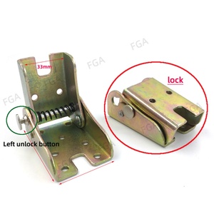 Support de pied de table pliant en acier avec bouton pour cuisine, charnières de meubles pour chaise pliante, bonne stabilité - Product Image 3