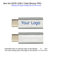 Bloqueador DE DATOS USB C Pro tipo C 3,0 Bloqueador DE DATOS USB puro para teléfonos celulares, tabletas bloquean la transferencia de datos no deseados, protegen de forma segura