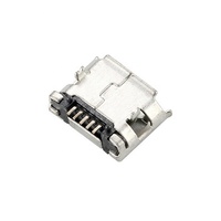 Micro USB tipo B Conector hembra de 5 pines 5,9mm de longitud Montaje SMT horizontal Conector USB de borde enrollado