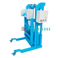 Poubelle publique à élévateur 600L en plastique pour recyclage et déchets, machine de levage de poubelle