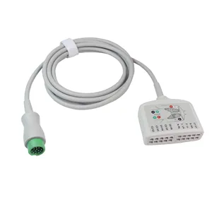 迈瑞Beneview N17 12Pin ECG 10引线多链路EKG干线电缆，用于Beneview T5 T8