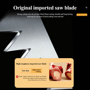 מכונת חיתוך בשר ועצמות מנירוסטה, מכונת ניסור עצמות לשיש, מסור סרט לקצבים, מכונת חיתוך בשר קפוא, מסור עצמות - Product Image 4