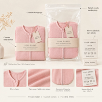 AW Factory – Sac de couchage personnalisé en coton de bambou uni avec rembourrage pour bébé, nouveau-né et tout-petit – Couverture portable pour bébé