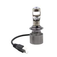 Ampoule LED H7 DM006 avec mini-lentille, faisceau Hi/Lo, 6000 Lumens, 40W, 12V, IP65, phares LED super lumineux universels pour véhicules