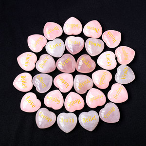 Nouveaux arrivages Cristaux naturels Énergie Pierres précieuses Pierres de guérison Rose Meths Coeur pour la méditation - Product Image 2